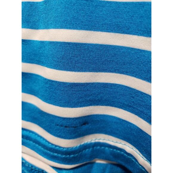 Ko Ko Ailis Maxi Skirt Women's Size Small Blue White Stripe Wide Waistband - Picture 12 of 12